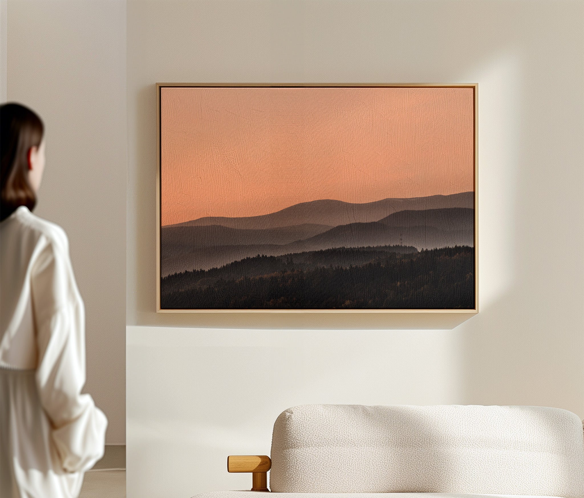 Natuurlandschap op canvas geprint als kunstwerk