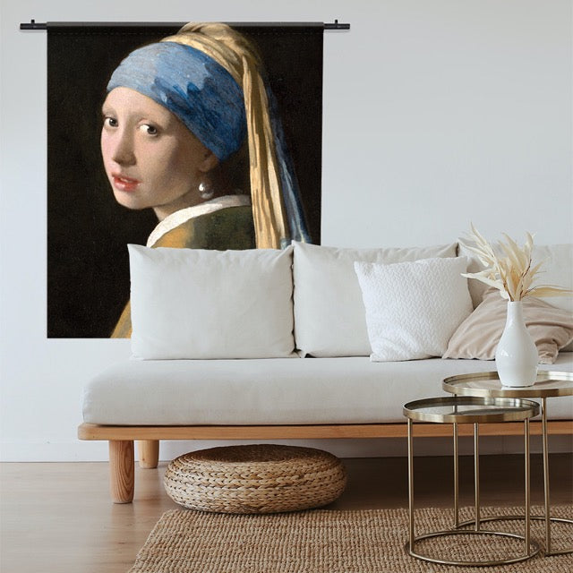 Johannes Vermeer - Meisje met de Parel als Wandkleed