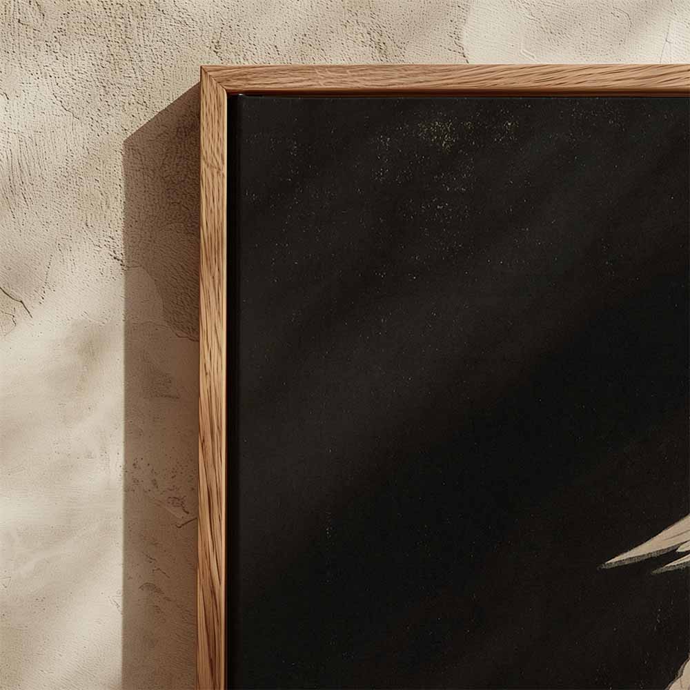Ohara Koson was een Japanse Kunstenaar. Op deze canvas in baklijst is een kaketoe vogel op een tak met prachtige bloemen te zien. Grote schilderijen voor thuis.
